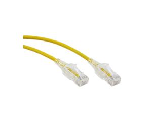 Konix 1M Slim CAT6 UTP Patch Cable LSZH in Yellow