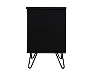Marion bedside table with drawer black