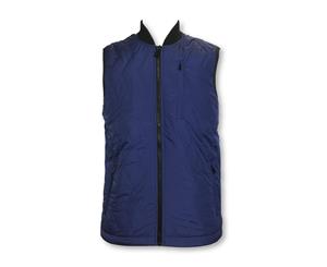 Men's Christopher Raeburn Recycled Quilted Gilet In Patriot Blue