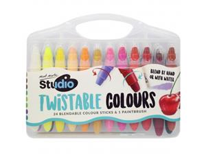Mont Marte Studio Series - Twistable Colour Sticks 24pc