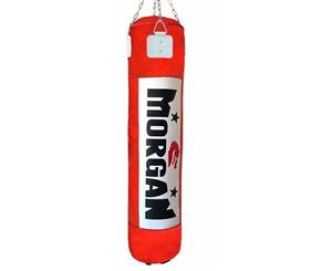 Morgan 4 Foot V2 Boxing Bag (Empty & Foam Lined Option Available)[Empty Red] - Red