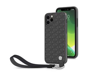 Moshi Altra Textured Protectiive Case w/ Wrist Strap For iPhone 11 Pro - Shadow Black