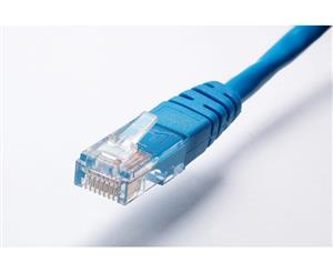 Network cable/Ethernet Cable/LAN Cable/Cat 6 Cable/Patch Cable (Cat6A) - Unshielded (UTP) - 0.5m Blue - BOOC brand