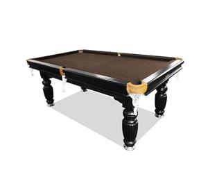 New! 8FT Luxury Coffee Felt Slate Pool/ Snooker / Billiard Table Free Accessories