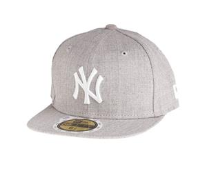 New Era 59Fifty Fitted KIDS Cap - HEATHER NY Yankees grey
