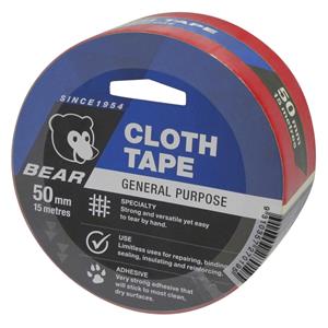 Norton Bear 50mm x 15m Red Cloth Tape