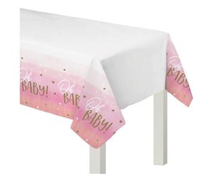 Oh Baby Girl Plastic Tablecover Rectangle