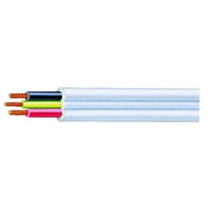 Olex 1mm Two Core and Earth Flat Electrical Cable - Per Metre