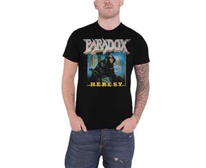 Paradox T Shirt Heresy Band Logo Official Mens - Black