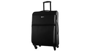 Pierre Cardin 60cm 4 Wheel Softshell Suitcase - Black