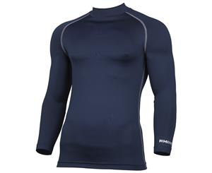 Rhino Mens Thermal Underwear Long Sleeve Base Layer Vest Top (Navy) - RW1276
