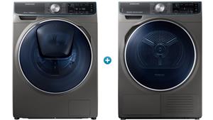 Samsung 8.5kg Front Load Washing Machine & 9kg Heat Pump Dryer Package