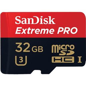 SanDisk Extreme Pro 32GB (SDSQXCG-032G-GN6MA) microSDHC Class 10 V30 U3 UHS-I Card