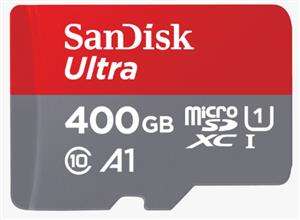 Sandisk (SDSQUAR-400G-GN6MA) 400GB MicroSDHC Class 10 UHS-1 Card