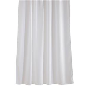 Shower Curtain Polystr Barelli Textured White