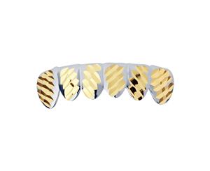 Silver Grillz - One size fits all - Diamond Cut IV - Bottom - Silver