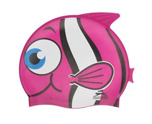 Slazenger Kids Fun Silicone Cap Hat Headwear - Pink Fish