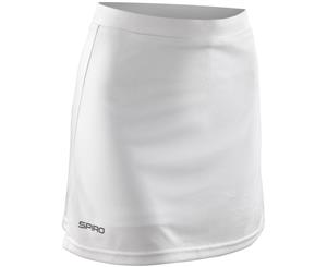 Spiro Ladies/Womens Windproof Quick Dry Sports Skort (White) - BC2773