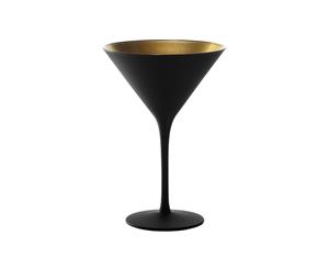 Stolzle Olympic Cocktail Glass Black/Gold X 6
