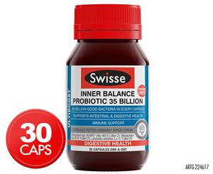 Swisse Ultiboost Inner Balance Probiotic 35 Billion 30 Caps