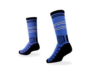 TEGO - Socks - Crew - Cotton Comfort - Unisex - 1 Pack - Blue Black