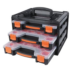 Tactix 3 Piece Storage Box Organiser