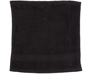 Towel City Luxury Range 550 Gsm - Face Cloth / Towel (30 X 30 Cm) (Black) - RW1574