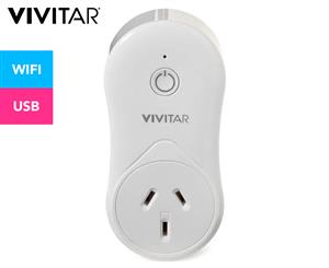 Vivitar Wireless Remote 2.1A USB Vertical Smart Plug