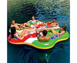 WOW Tube A Rama 6 Person Floating Party Island Inflatable Tube