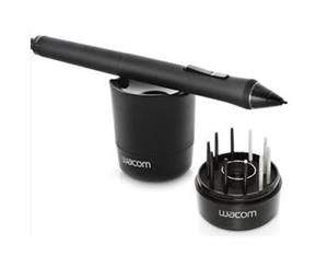 Wacom KP-501E-01 Grip Pen with Stand And Stroke Nibs for Intuos 5 Intuos 4 Cintiq 2048 Pressure Sensitivity Levels