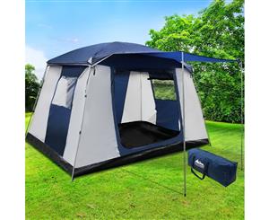 Weisshorn 6 Person Camping Tent Family Hiking Beach Tents Canvas Swag Ripstop