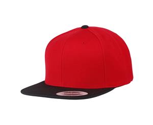 Yupoong Flexfit Unisex Classic Varsity Snapback Cap (Pack Of 2) (Red/Black) - RW6738