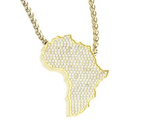 beUNIQUE Iced Out Bling Africa Chain by Leon Lovelock gold - Gold