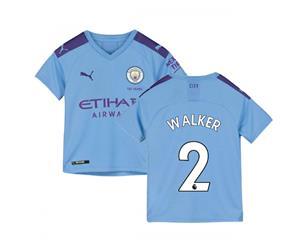 2019-2020 Manchester City Puma Home Football Shirt (Kids) (WALKER 2)