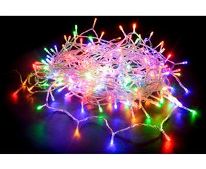 240 LED Fairy Light Chain Clear Cable - Multicolor