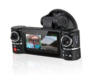 2.7" HD Dual Lens Car Dash Camera Dashboard DVR IR Night Vision Dashcam with 2 Cameras