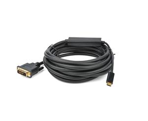 8Ware USB Type-C to DVI Cable M/M Black - 5m