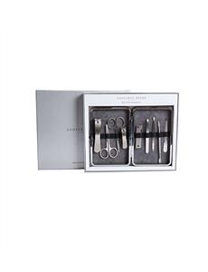 9 Pieces Nickel Brushed Finished Manicure Set