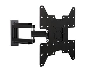 AEON BV3455 Double Arm Bracket 80mm from Wall. Suitable for 24"-50" televisions. Double Arm with 3 pivot points. Low Profile- 80mm from wall when fl