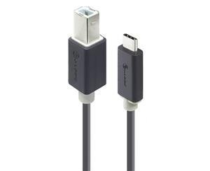 Alogic 1m USB 2.0 Type-B to Type-C Cable - Male to Male - Pro Series U2-TCB01-MM