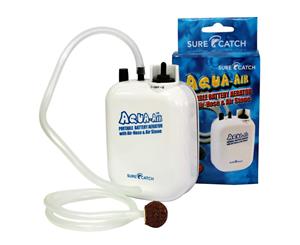 Aqua-Air Waterproof Portable Aerator Pump-Battery Operated with Hose and Stone