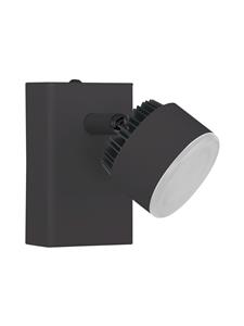 Armento 1 Light Black LED Spotlight in Warm White