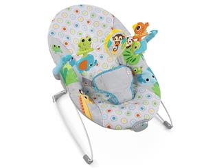 Bright Starts Monkey Business Bouncer/Seat Baby/Infant Rocking Chair/Toys/Mirror