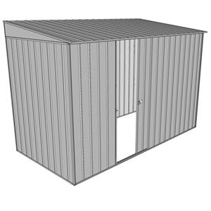 Build-a-Shed 1.5 x 3 x 2m Single Sliding Side Door Skillion Shed - Zinc