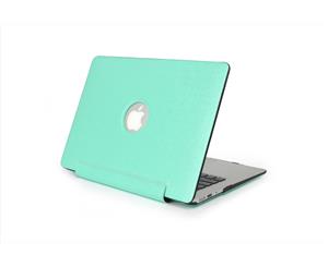 Catzon Elegant Silk Skin PU Leather Sleeve Cover Laptop Case For MacbooK Air 11.6 12 13.3 15.4 inches-Mint Green