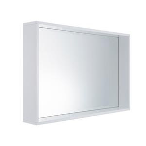 Cibo Design 900 x 600mm White Frame Mirror