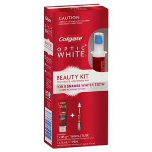 Colgate Optic White Beauty Whitening Kit with Toothpaste 85g + Whitening Pen
