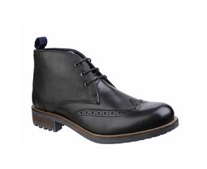 Cotswold Mens Avening Brogue Chukka Boots (Black) - FS4824
