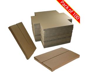 Die-Cut Postal Mailing Cardboard Boxes - Pack of 100