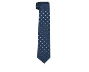 Dobell Mens Navy with Large Blue Spots Tie